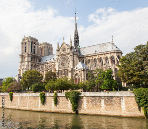 PARIS, JULY 28: Cathedral Notre Dame de Paris on July 28, 2013.