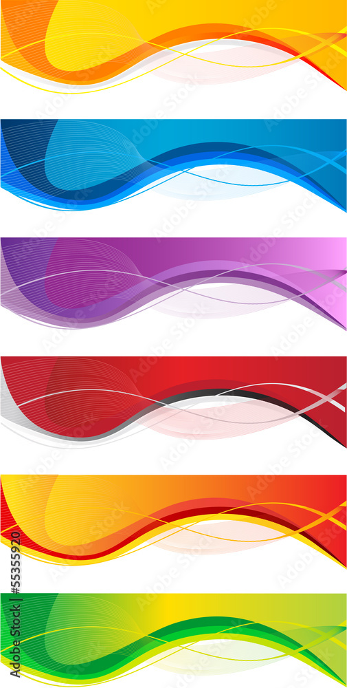 Obraz premium Business banner set