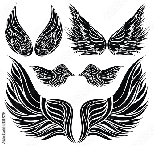 Wings tattoo design