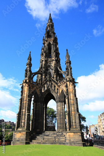 The walter scott monument on princess street, Edinburgh photo