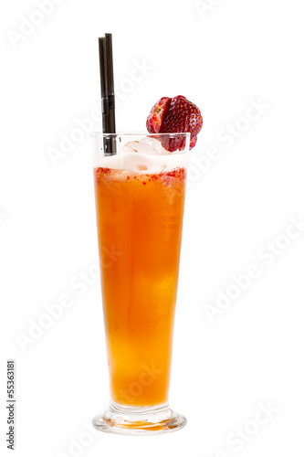 Wallpaper Mural alcoholic cocktail in a glass glass on a white background Torontodigital.ca