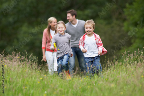 Family On Walk In Countryside © micromonkey