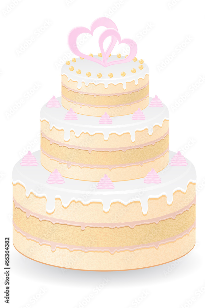 wedding cake vector illustration wedding cake vector illustration