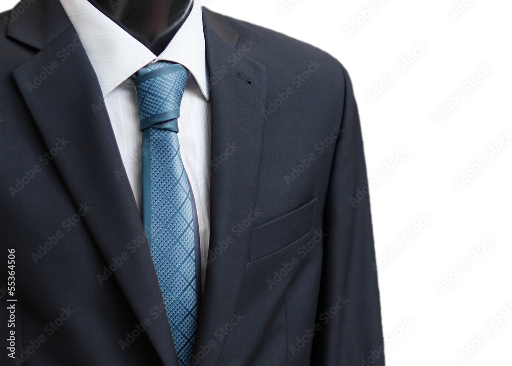 Black business suit with a tie Black business suit with a tie