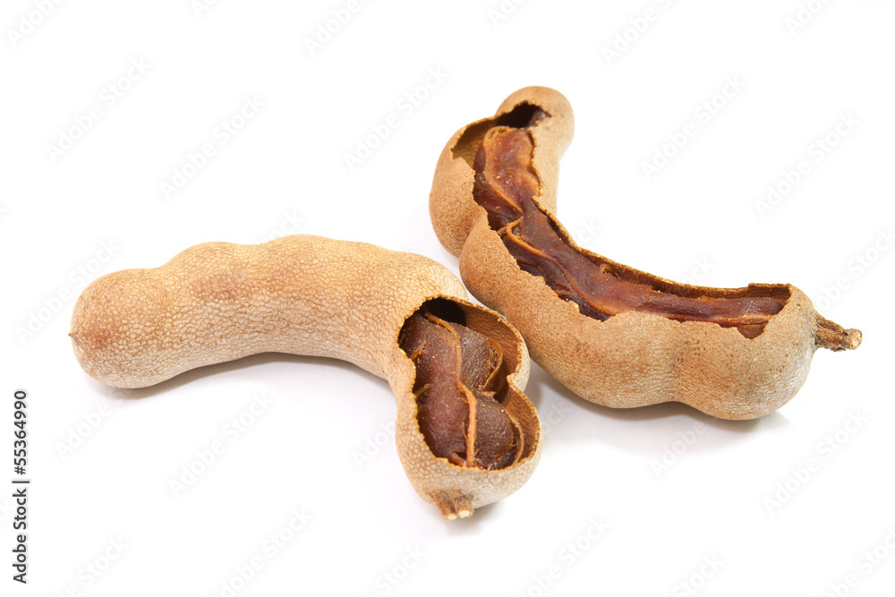 Fototapeta premium group of tamarind isolated on white