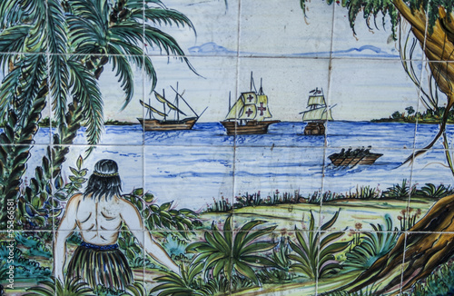 Talavera pottery, tiles The Conquest of America