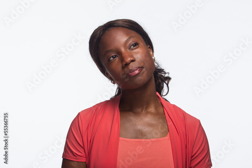 Young African American woman listening, horizontal © Burlingham