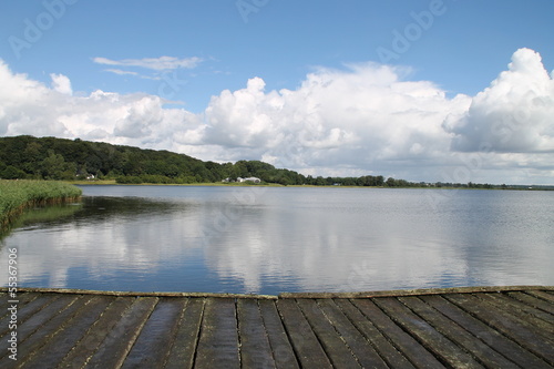 Ein Bootsanleger in Haitabu