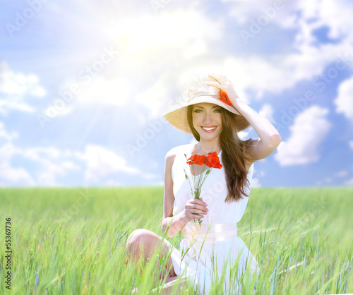 Portrait of beautiful young...