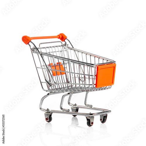 Shopping Cart Isolated on white.