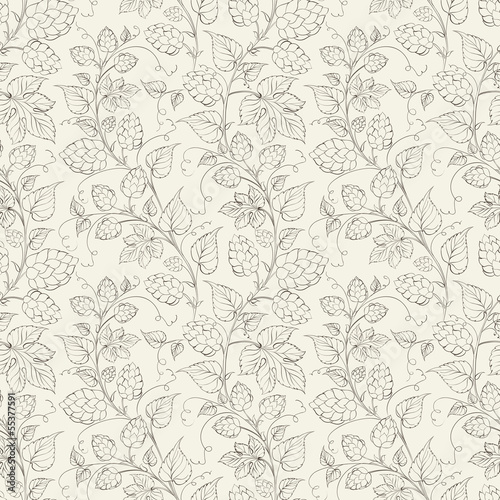 Hop seamless pattern.