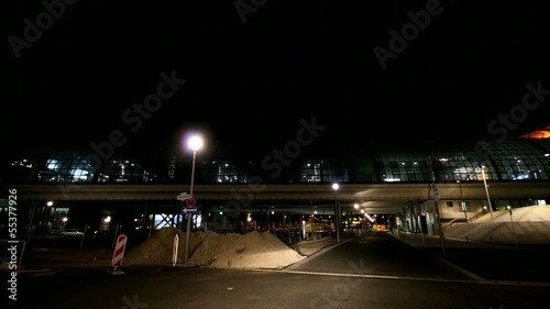 Berlin - time lapse - driving shot / Berlin at night photo