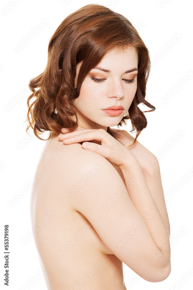 Obraz premium Sensual topless beautiful girl