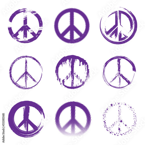Grunge Peace Signs