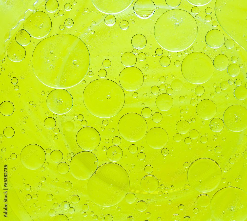 Oil bubbles abstract.