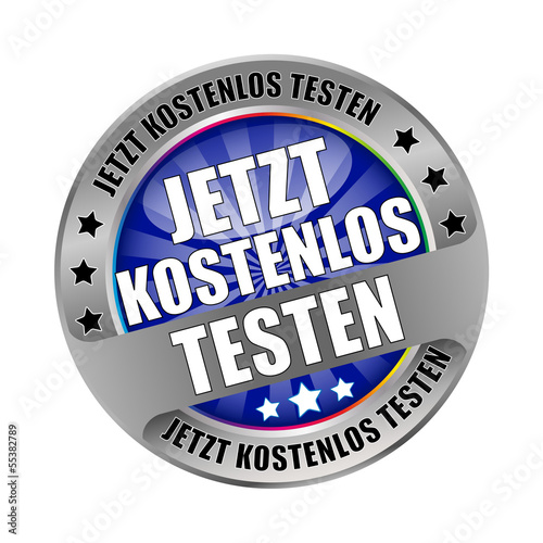 Bügel Button Jetzt Kostenlos Testen Blau