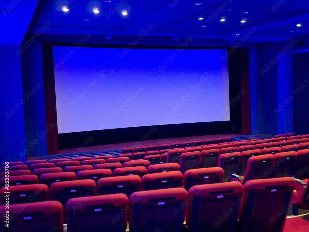 Fototapeta premium Empty cinema auditorium