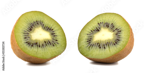 Kiwi fruit isolated on  white background
