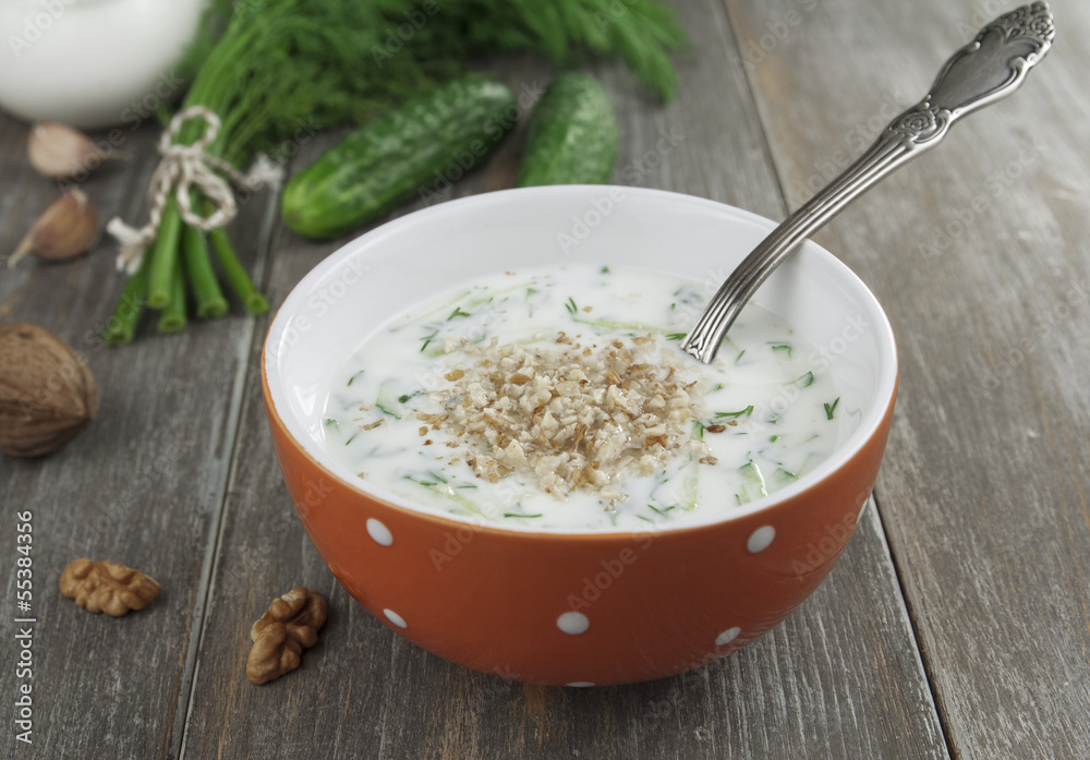 Tarator, bulgarian sour milk soup Tarator, bulgarian sour milk soup