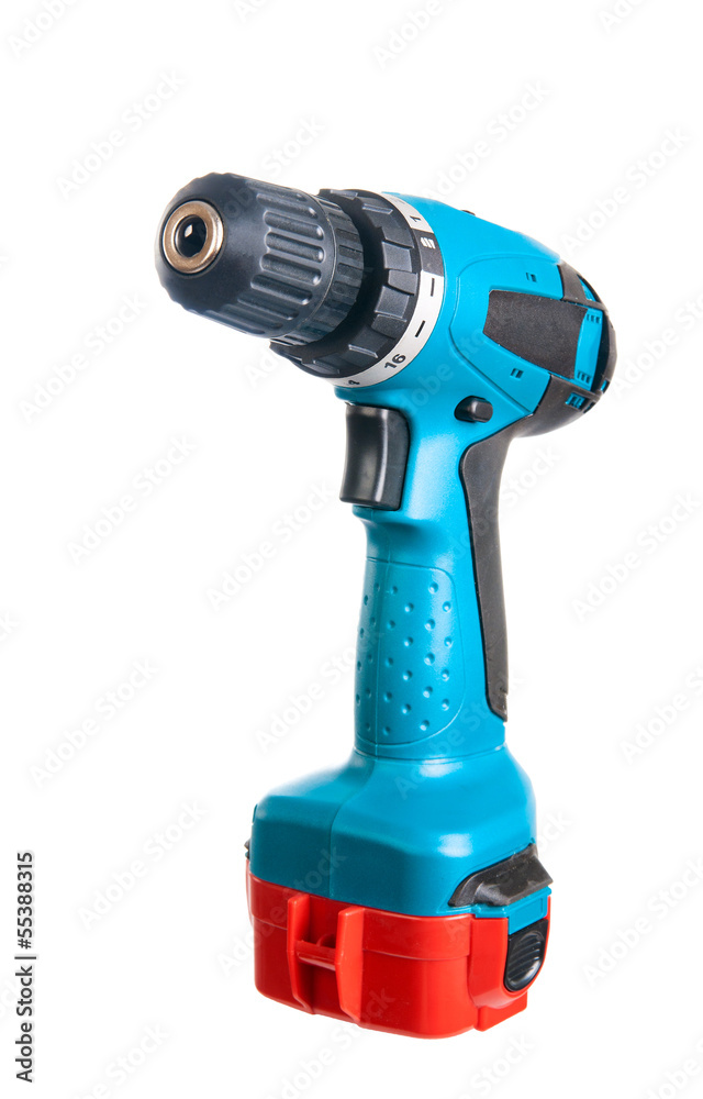 Cordless Drill. Isolated on white background. Cordless Drill. Isolated on white background.