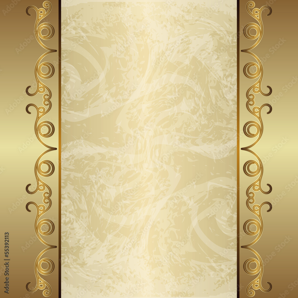 Vintage gold background Stock Vector | Adobe Stock
