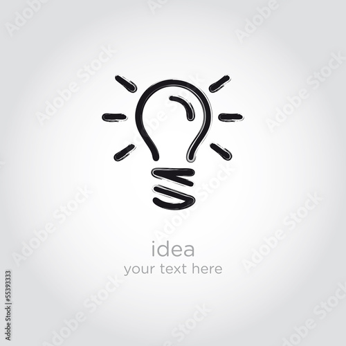 Bulb light idea vector illustration