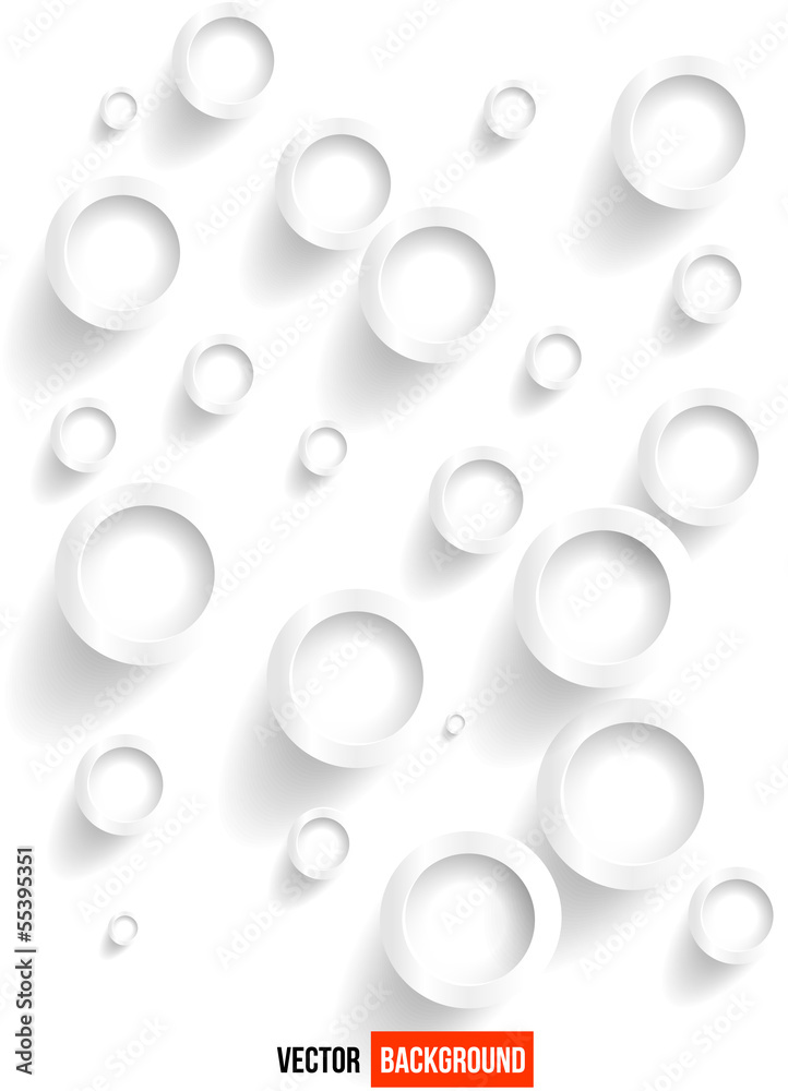 Vector blank Background with 3d element