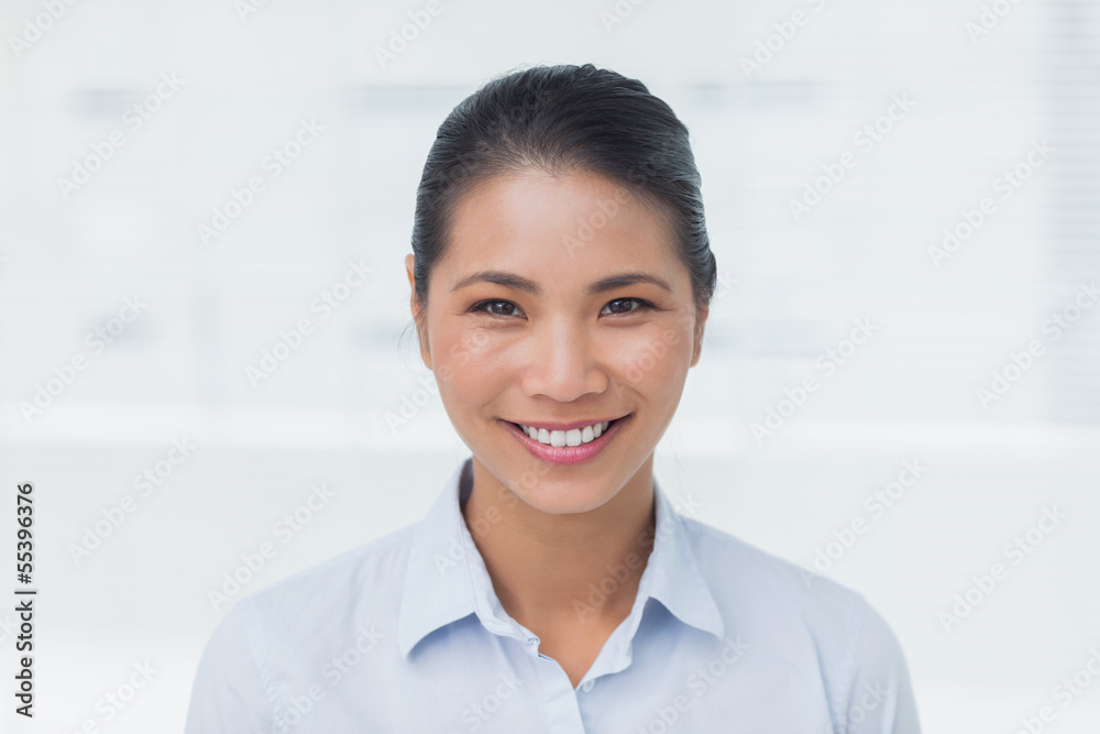 Happy businesswoman posing looking at camera Happy businesswoman posing looking at camera