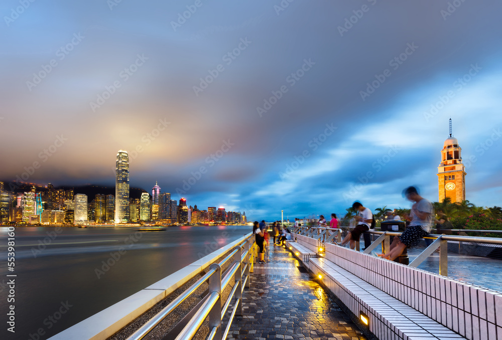 Obraz premium Hong Kong night