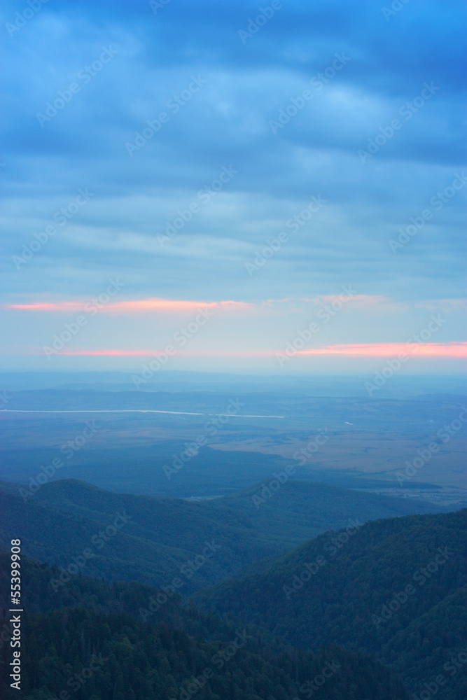 Blue hour in the Fagaras Mountains