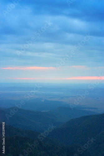 Blue hour in the Fagaras Mountains