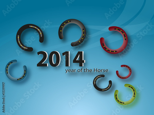 horseshoe - symbol of New Year
