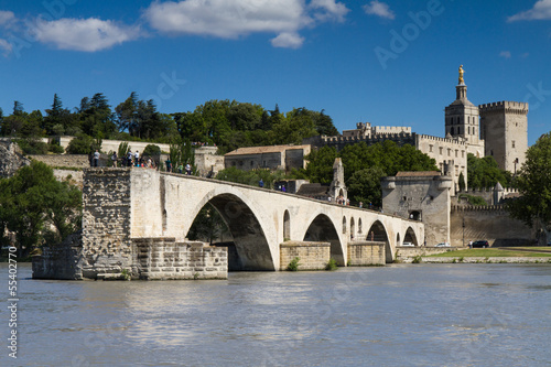 Famous bridge Saint-Benezet at Avignon photo