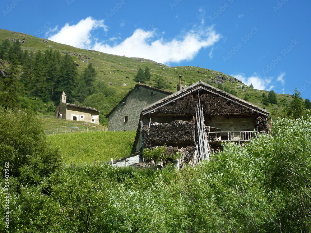 Obraz premium vallée d'Avérole, Haute-Maurienne