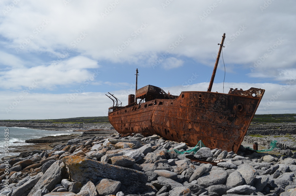 MV Plassy . Ireland . Shipwreck