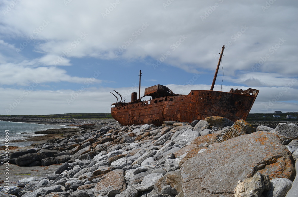MV Plassy . Ireland . Shipwreck