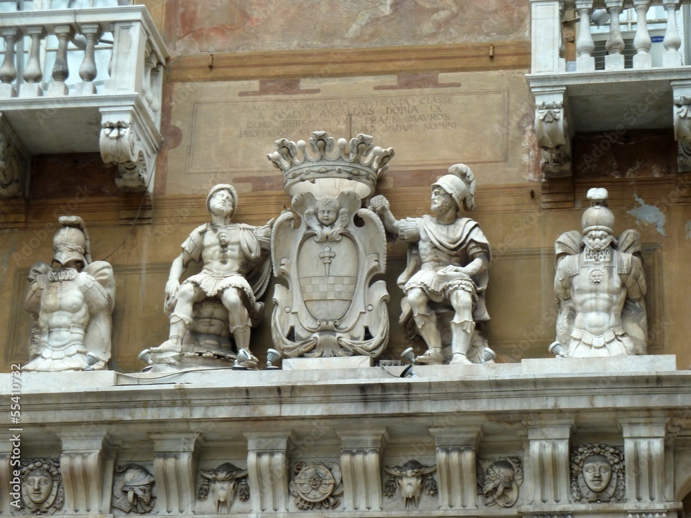 Naklejka premium Gênes facade baroque