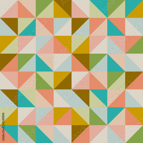 Trendy retro hipster geometric seamless pattern