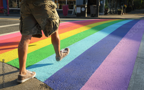 Crosswalk Colors, Gay Pride, Vancouver