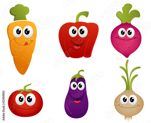 funny cartoon vegetable