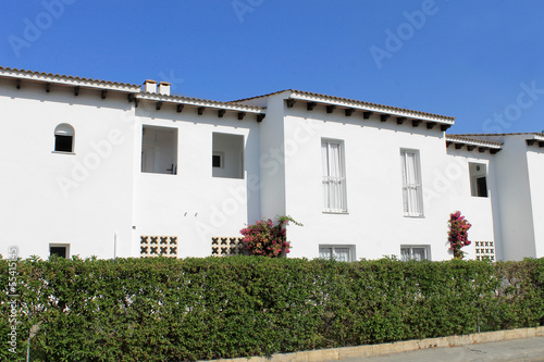 White Spanish houses