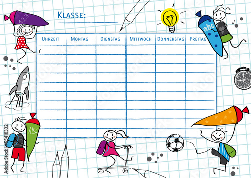 Stundenplan, Schulanfang, Back to School