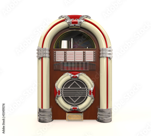 Juke Box Radio Isolated photo