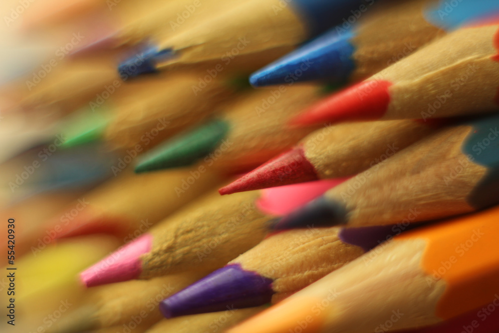 macro photo of colorful pencils macro photo of colorful pencils