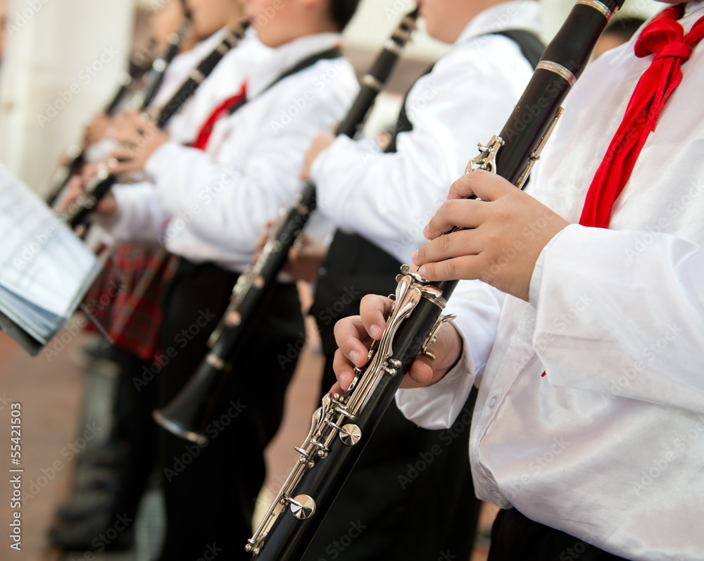 Fototapeta premium playing the clarinet