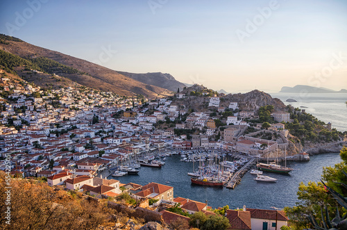 The picturesque village of Hydra island, Greece