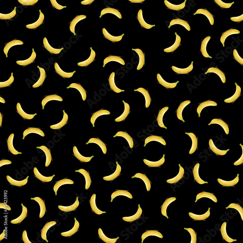 Background with bananas arranged randomly