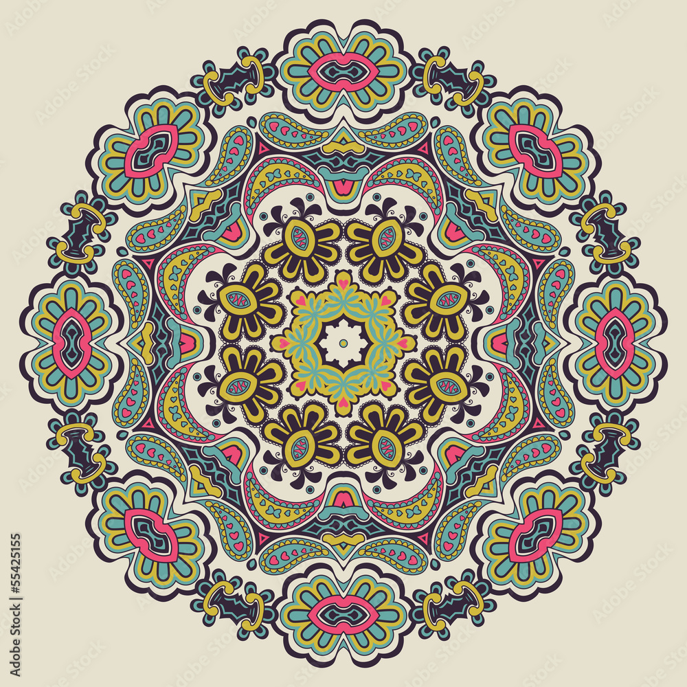Ornamental round pattern