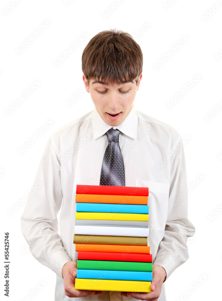 Student with Many Books