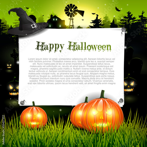 Halloween background with place for text